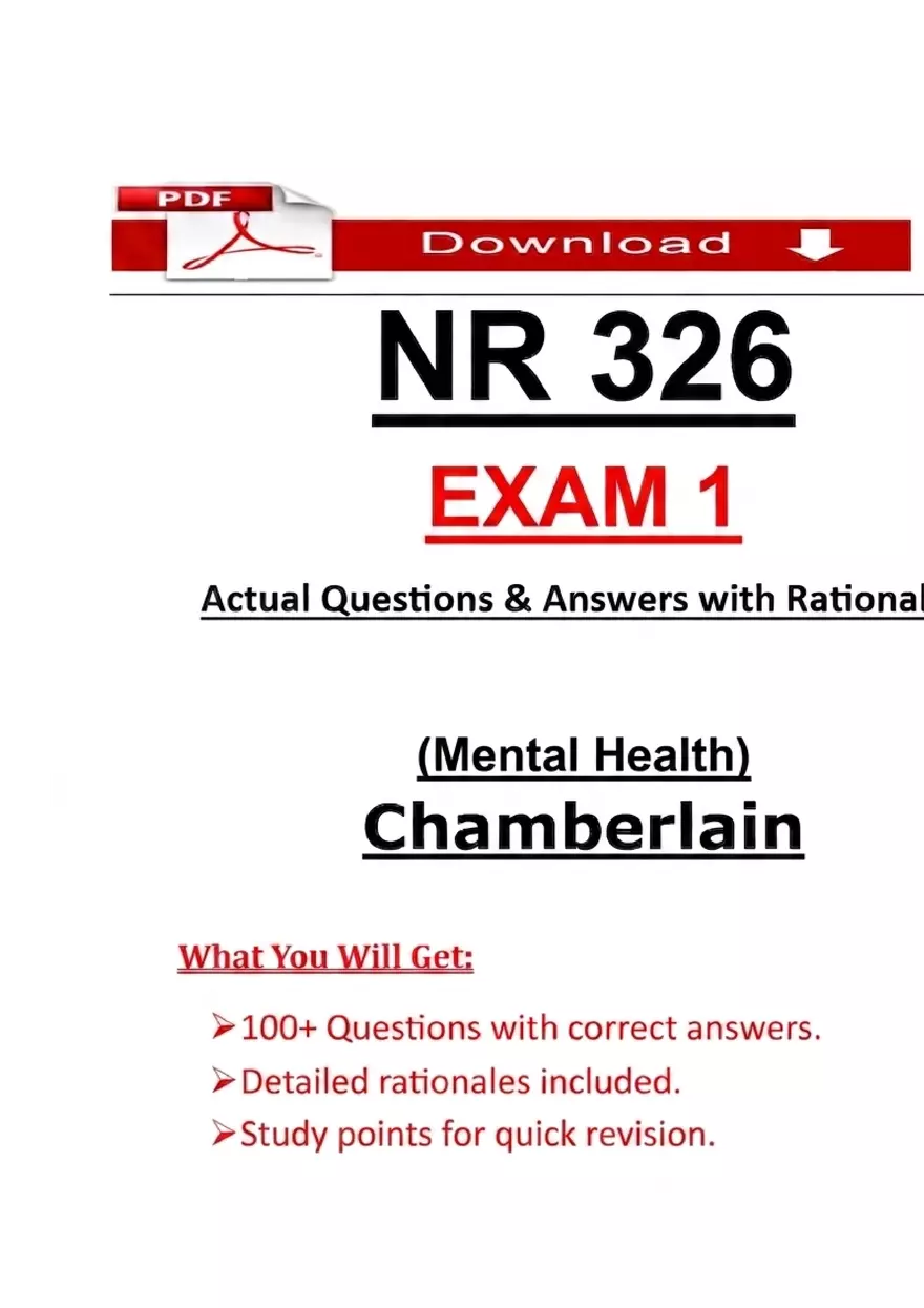 NR 326 Exam 1 /Actual Question & Answers /2026-2027 - Page 2