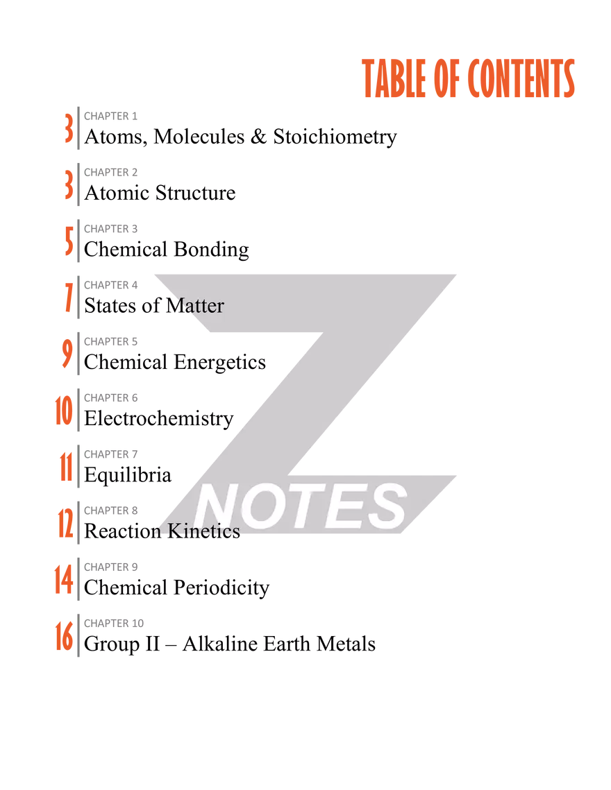 A-Level Chemistry Z Notes - Page 2