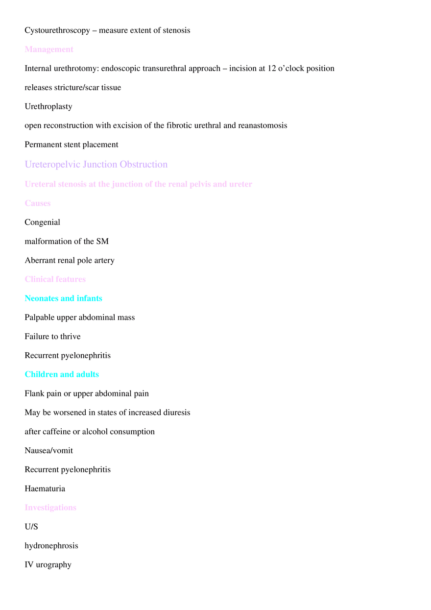 Renal Tract Obstruction - Page 7