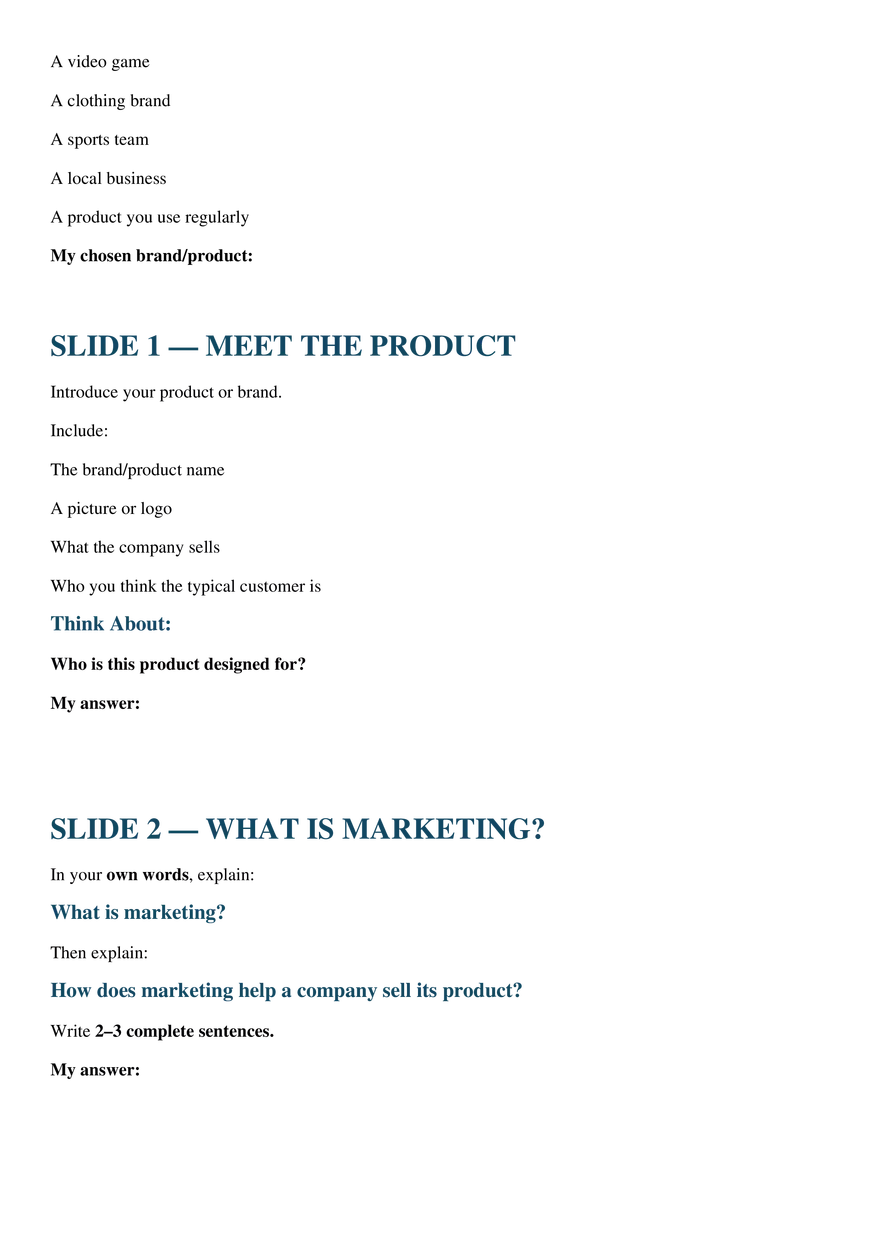 WHAT IS MARKETING? Digital Marketing Mini Project - Page 2