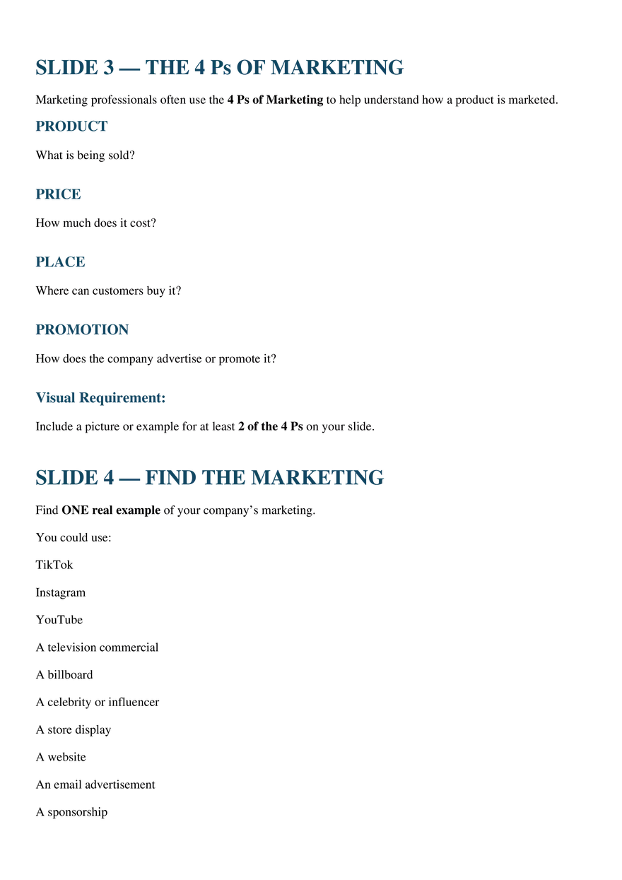 WHAT IS MARKETING? Digital Marketing Mini Project - Page 3
