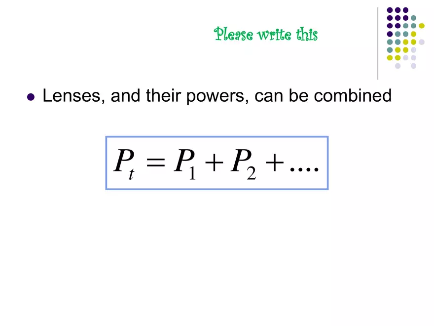 Light - 07 - Lenses - Power & Drawing Images - Page 8