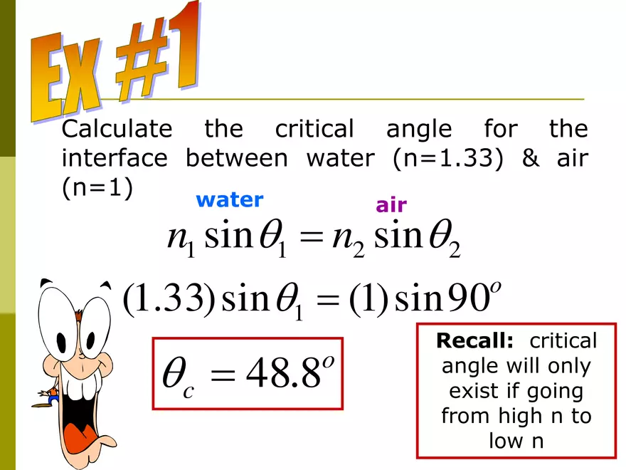 Light - 06 - Refraction - Critical Angle TIR - Page 13
