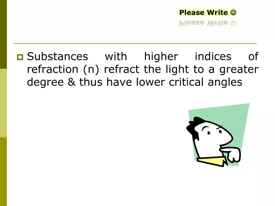 Light - 06 - Refraction - Critical Angle TIR - Page 5