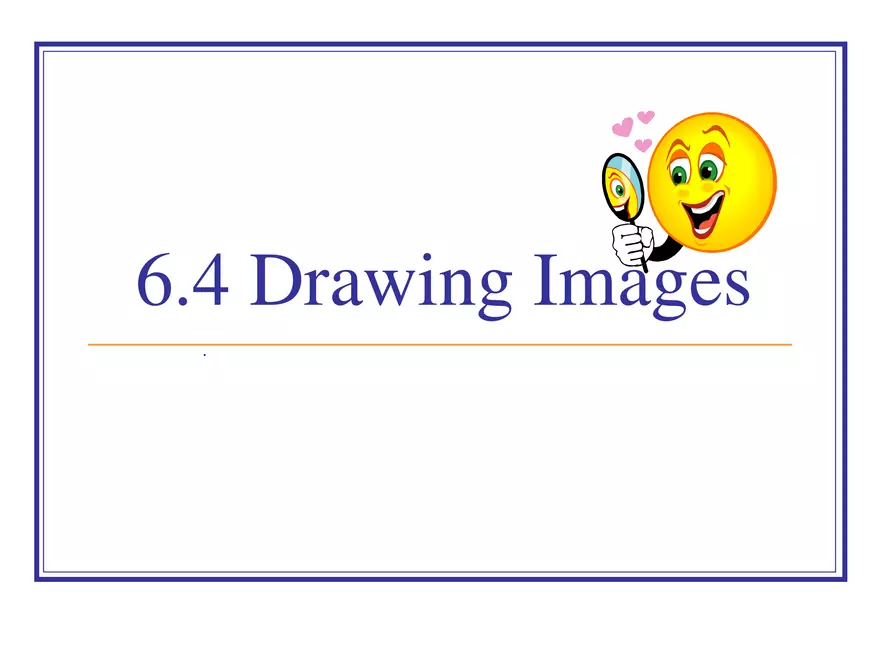 Light - 03 - Reflection - Drawing Images - Page 1
