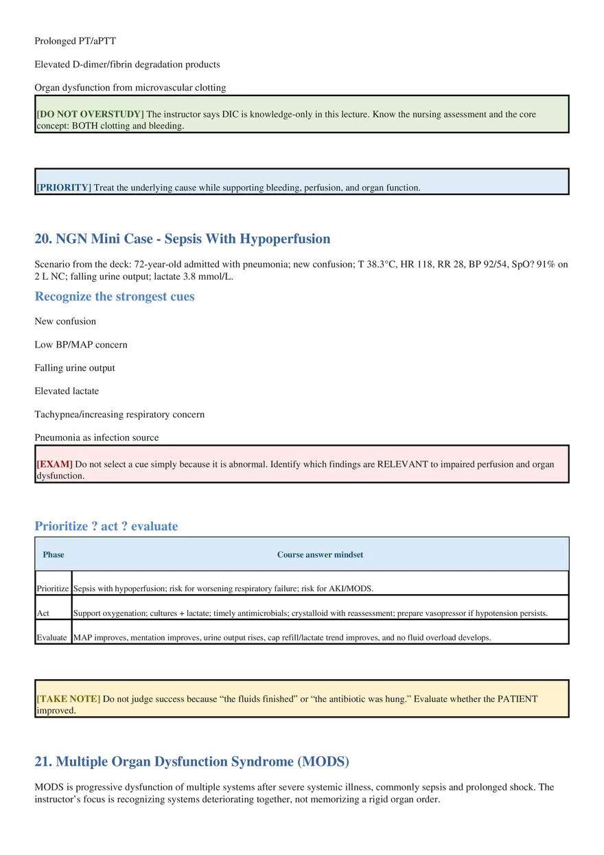 Critical Care Detailed Study Guide - Page 9