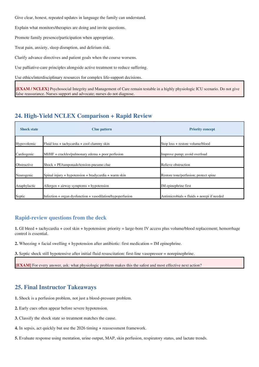 Critical Care Detailed Study Guide - Page 11