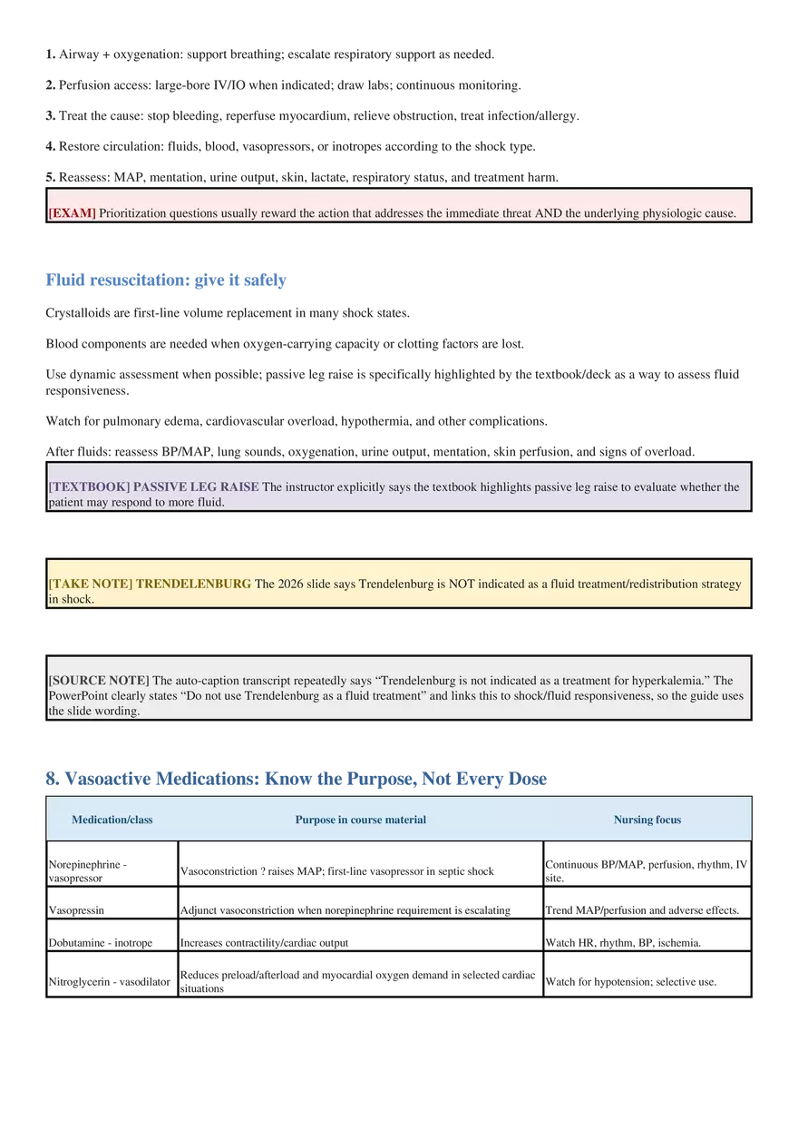 Critical Care Detailed Study Guide - Page 19