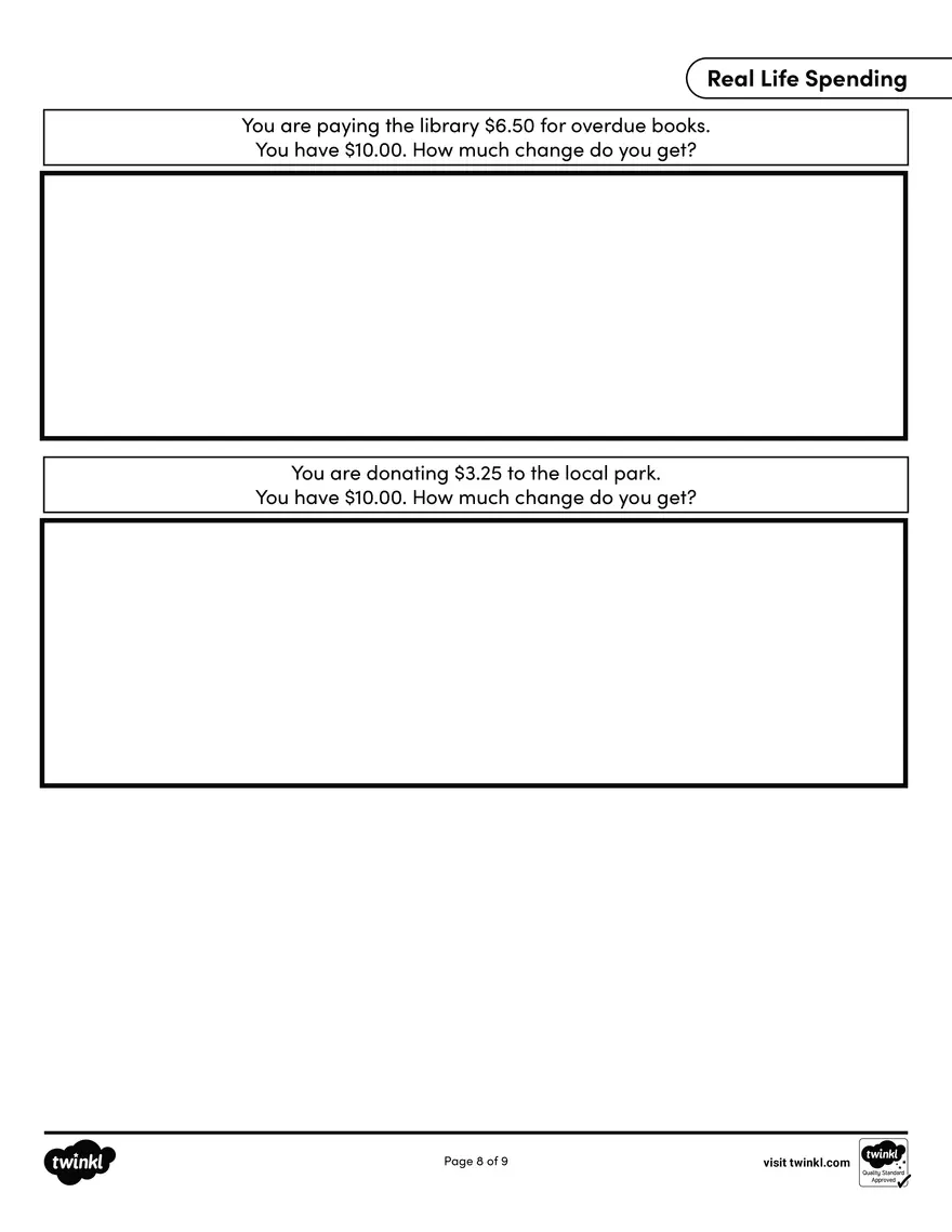 BW Functional Math for SPED - Page 8