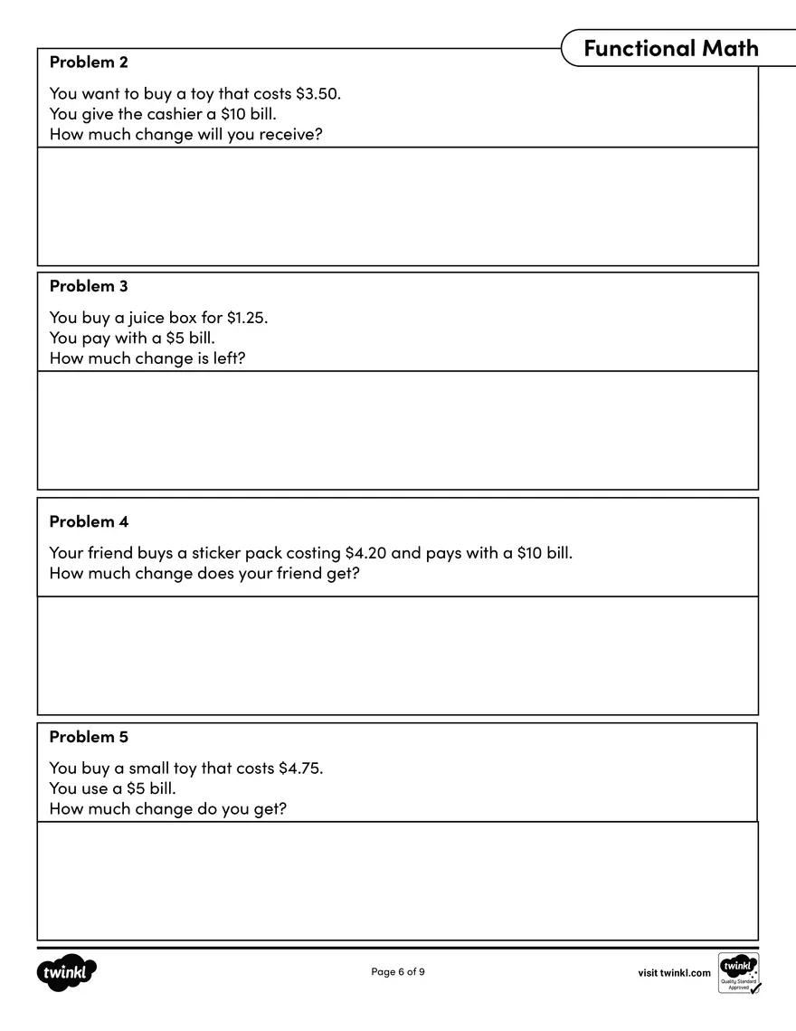 BW Functional Math for SPED - Page 6