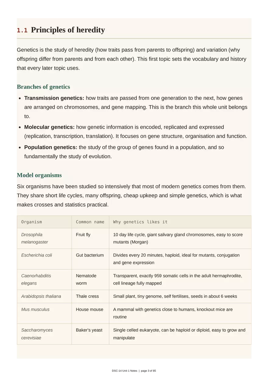 Unit 1: Transmission Genetics - Page 13