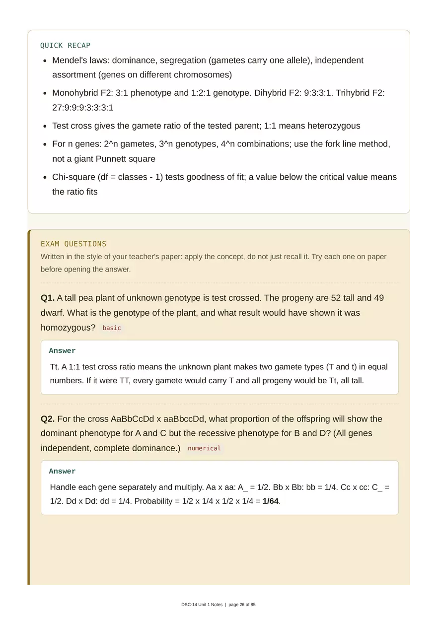 Unit 1: Transmission Genetics - Page 19