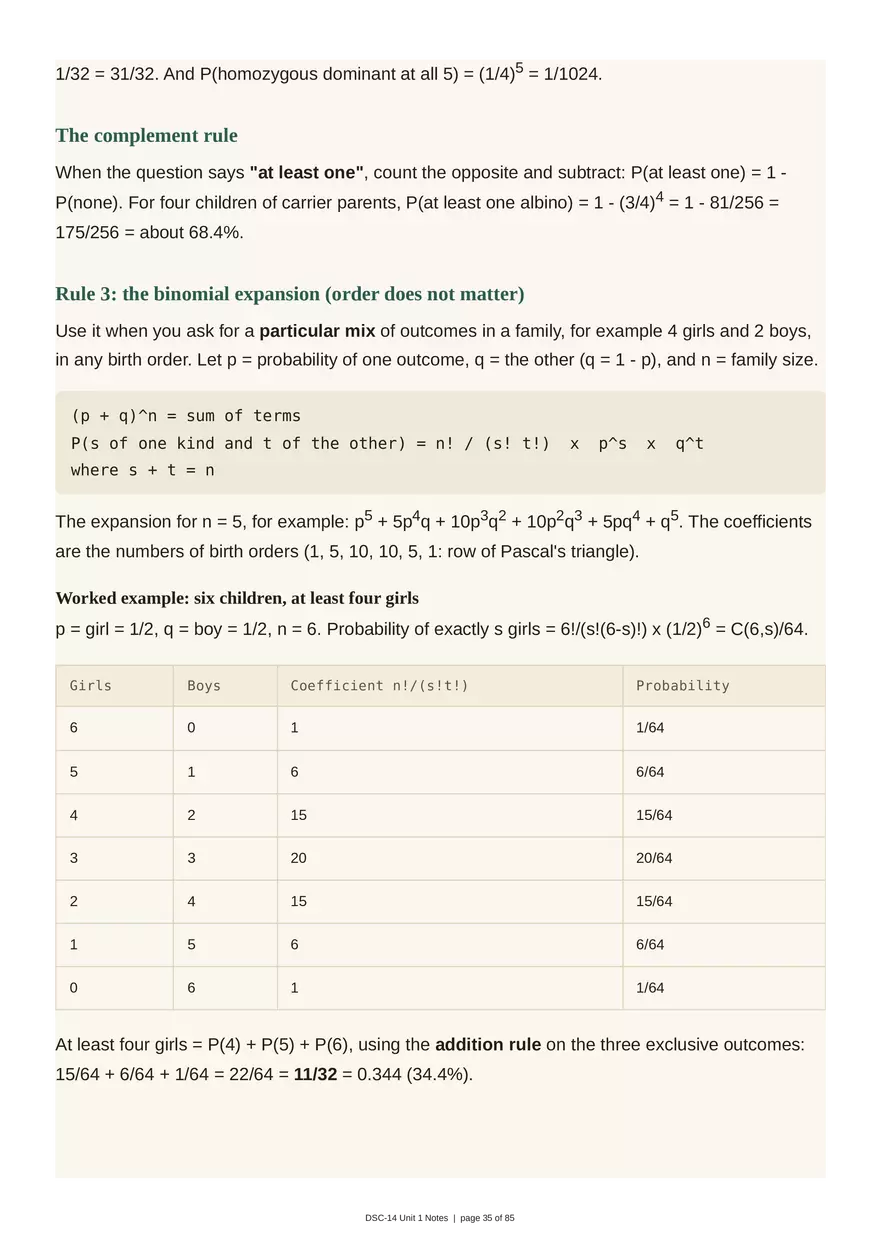 Unit 1: Transmission Genetics - Page 29