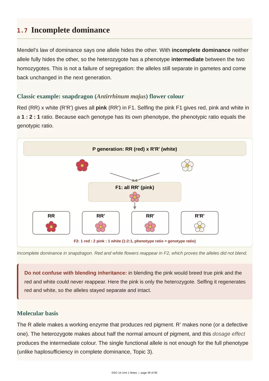Unit 1: Transmission Genetics - Page 33