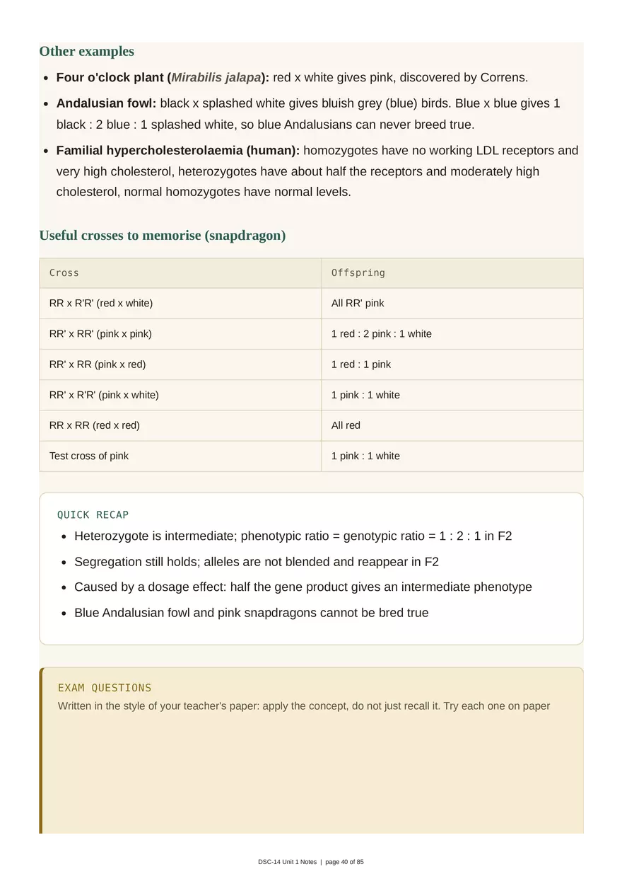 Unit 1: Transmission Genetics - Page 34