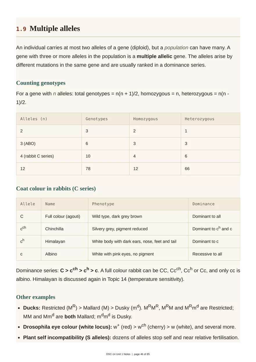 Unit 1: Transmission Genetics - Page 41