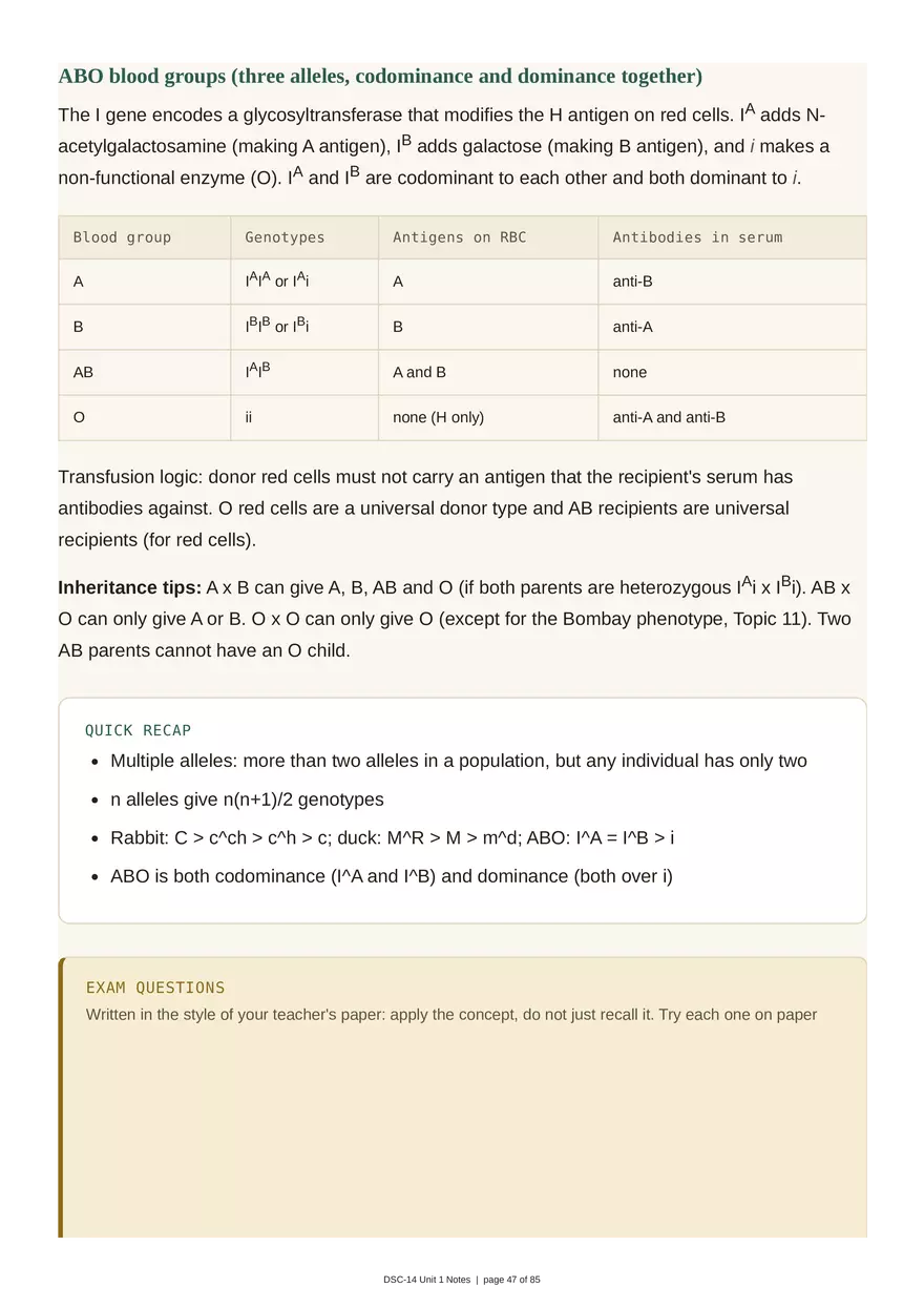 Unit 1: Transmission Genetics - Page 42