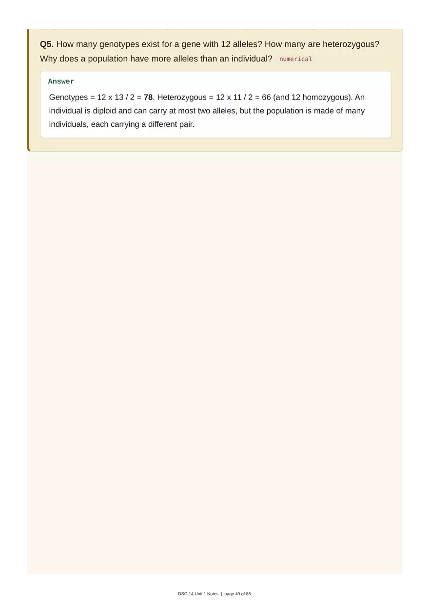 Unit 1: Transmission Genetics - Page 44