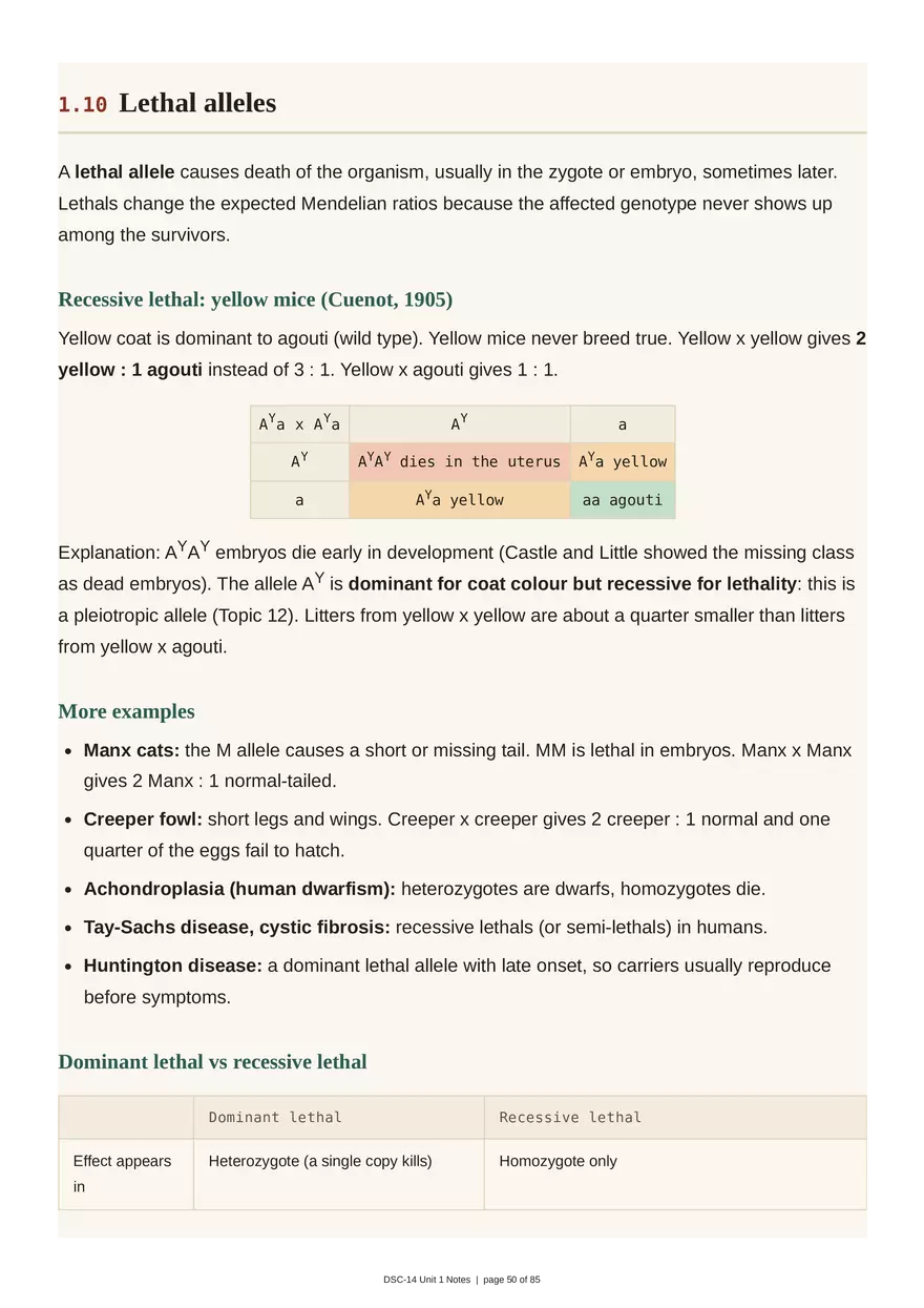 Unit 1: Transmission Genetics - Page 45