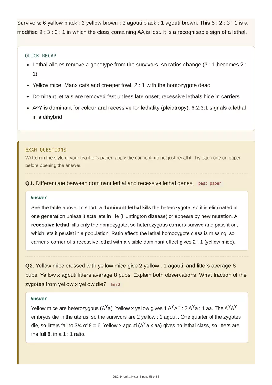 Unit 1: Transmission Genetics - Page 48