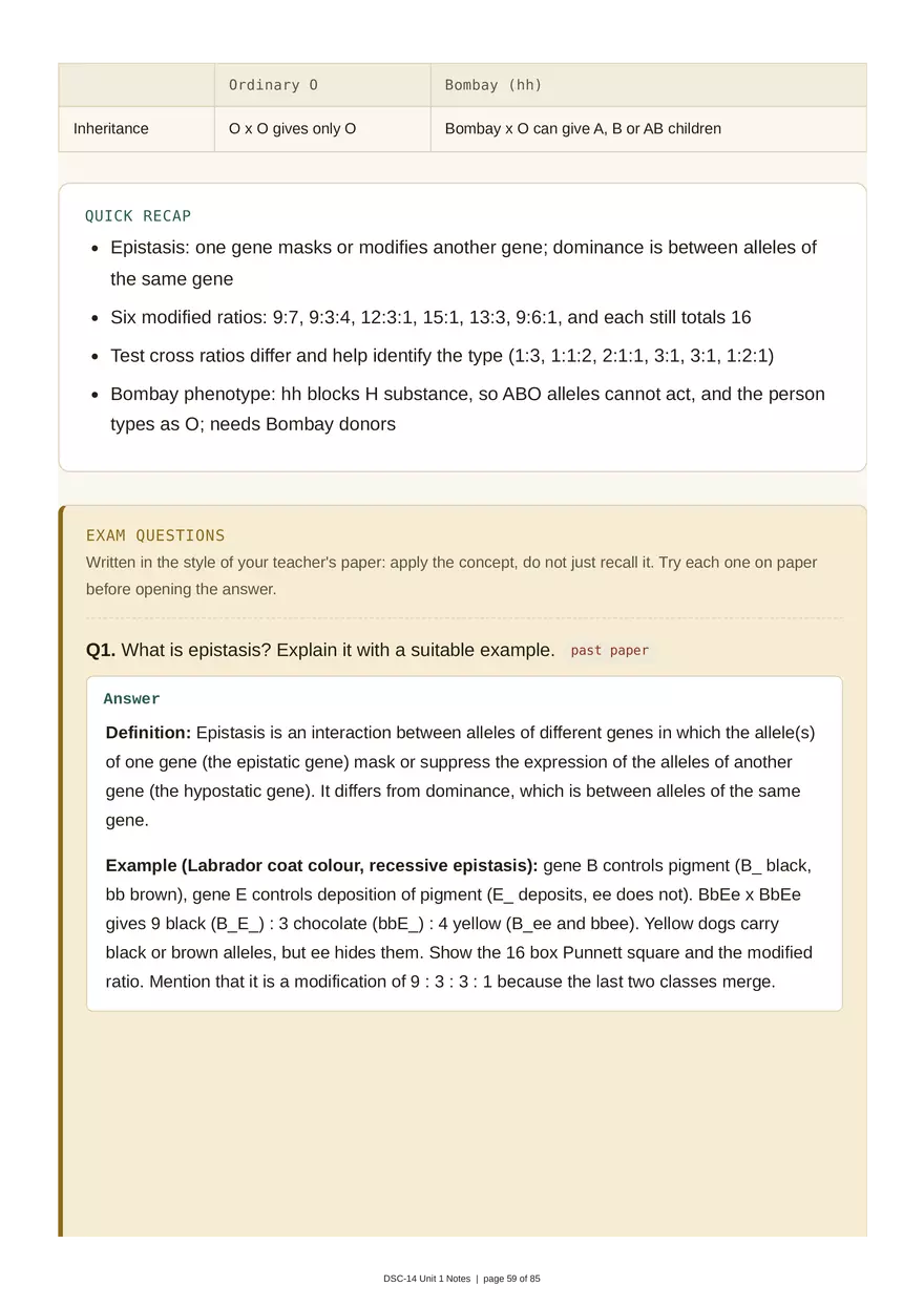 Unit 1: Transmission Genetics - Page 55