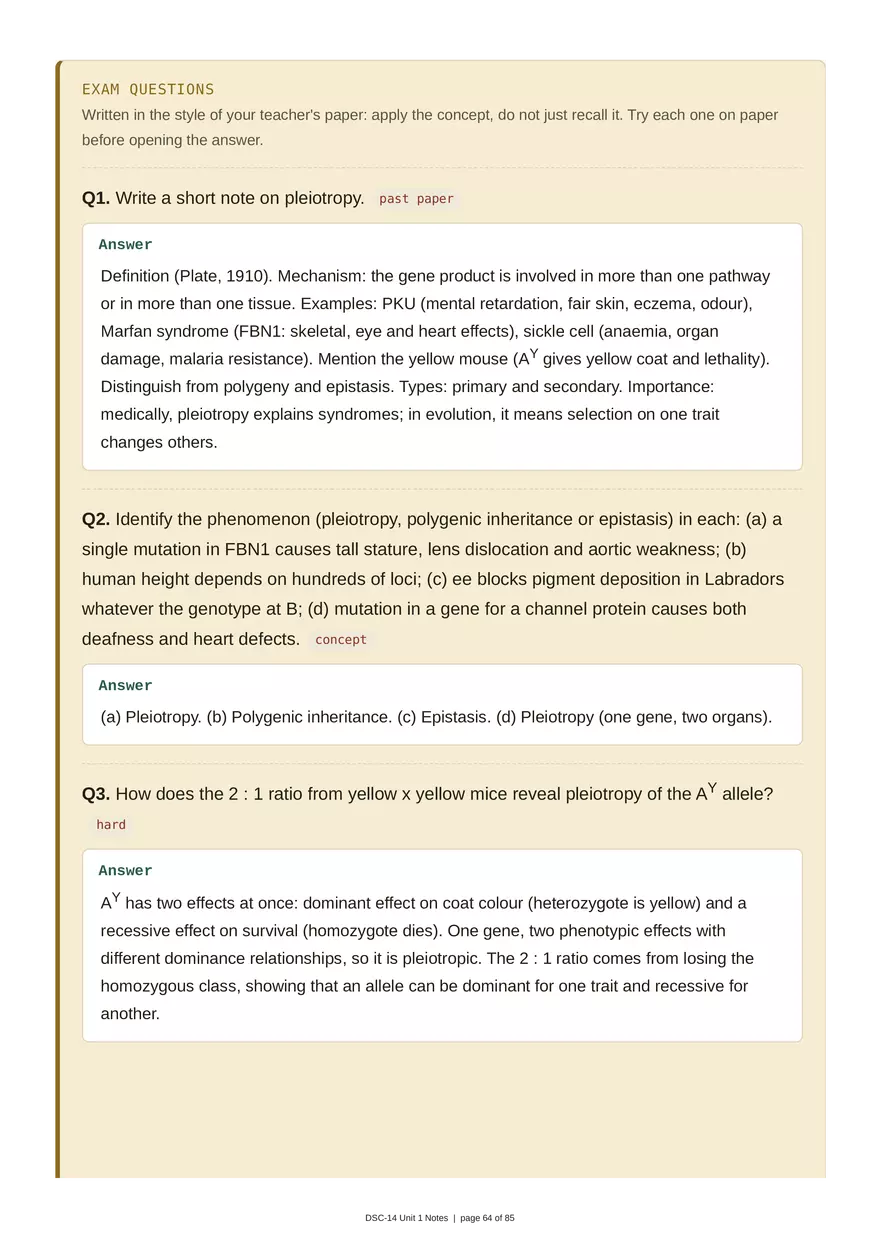 Unit 1: Transmission Genetics - Page 61