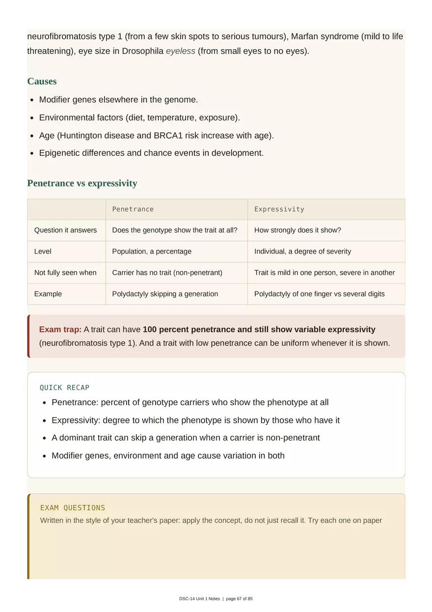 Unit 1: Transmission Genetics - Page 64