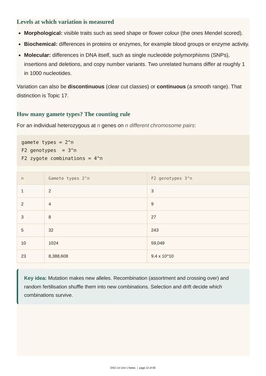 Unit 1: Transmission Genetics - Page 4