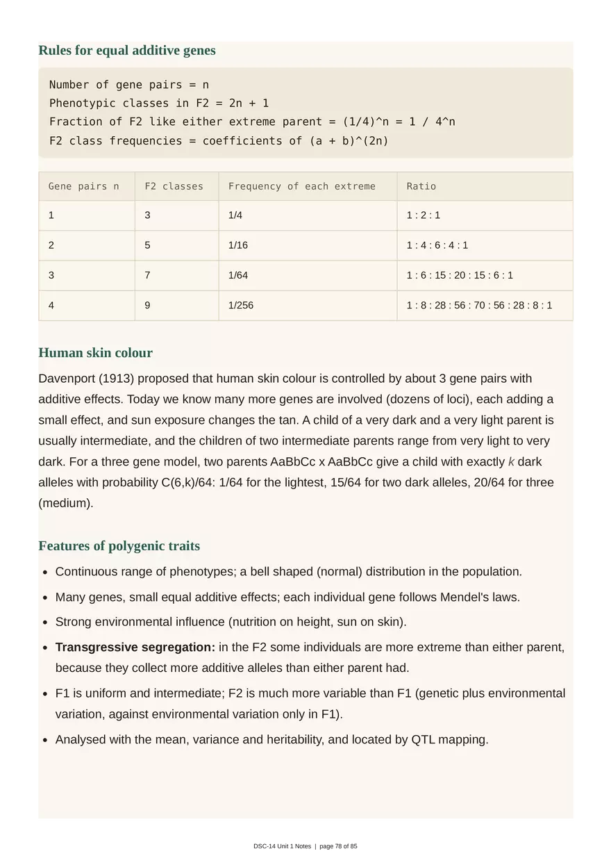 Unit 1: Transmission Genetics - Page 76