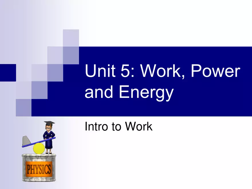 1 - WorkPowerEnergy - Work - Page 1