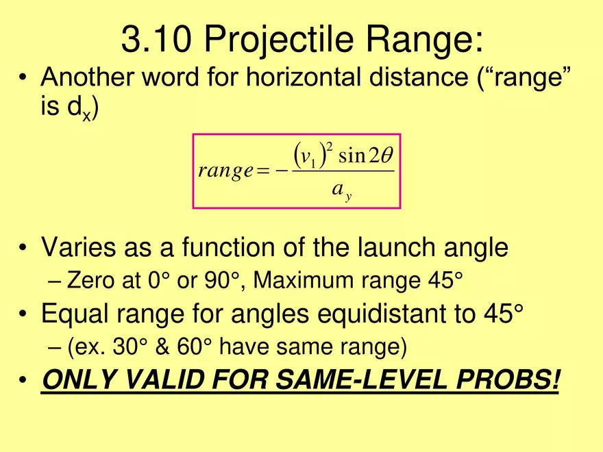 Kinematics - 7 - 2D General Launch Angle - Page 9
