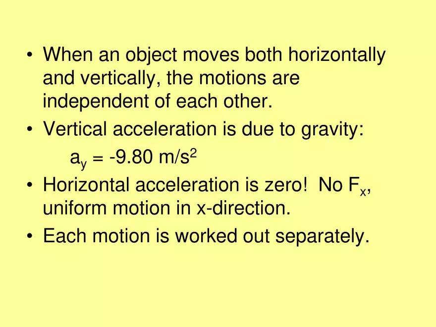 Kinematics - 6 - 2D Horizontal Launch Angle - Page 10