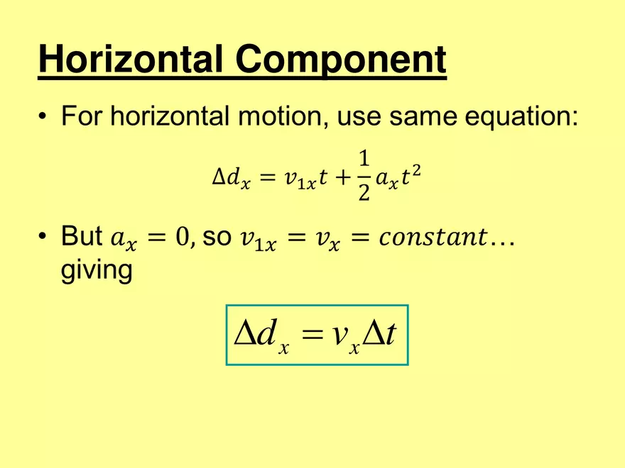 Kinematics - 6 - 2D Horizontal Launch Angle - Page 12
