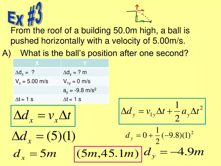 Kinematics - 6 - 2D Horizontal Launch Angle - Page 6