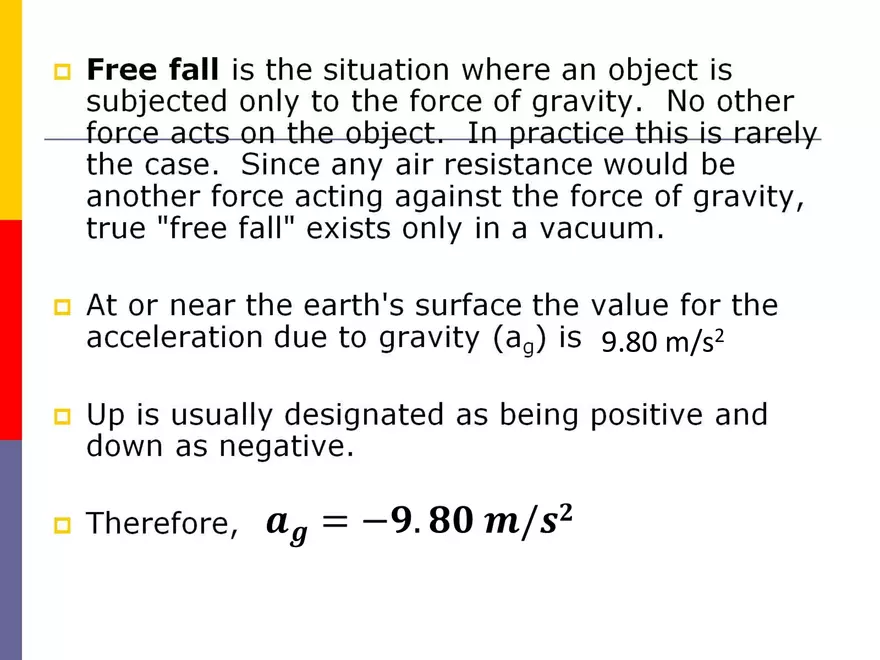 Kinematics - 5 - Free Fall - Page 6