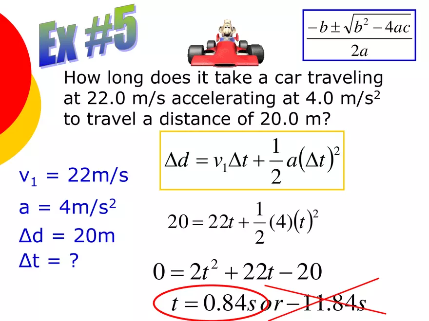 Kinematics - 4 - Acceleration - Page 8