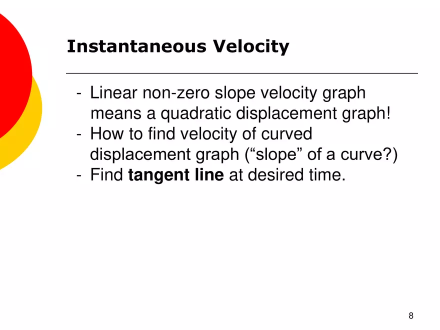 Kinematics - 4 - Acceleration - Page 17