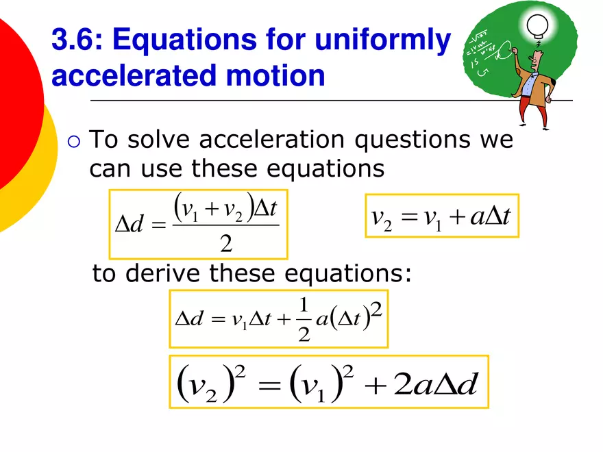 Kinematics - 4 - Acceleration - Page 19