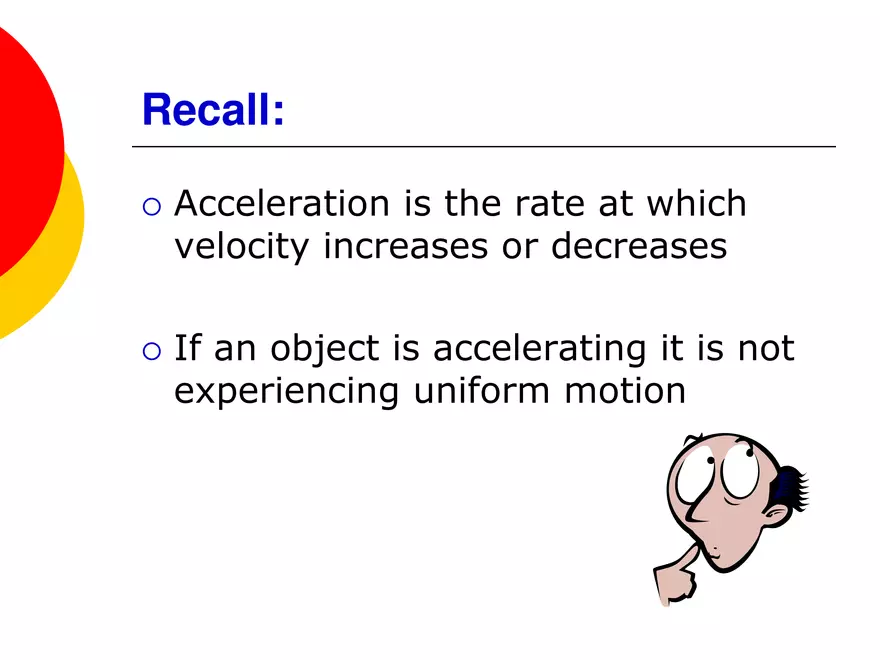 Kinematics - 4 - Acceleration - Page 2