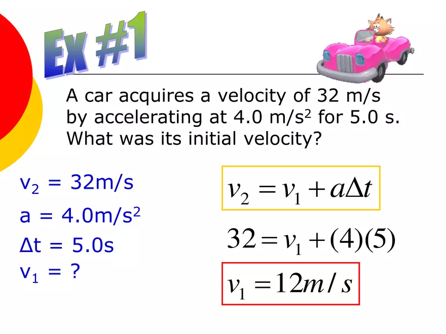 Kinematics - 4 - Acceleration - Page 4