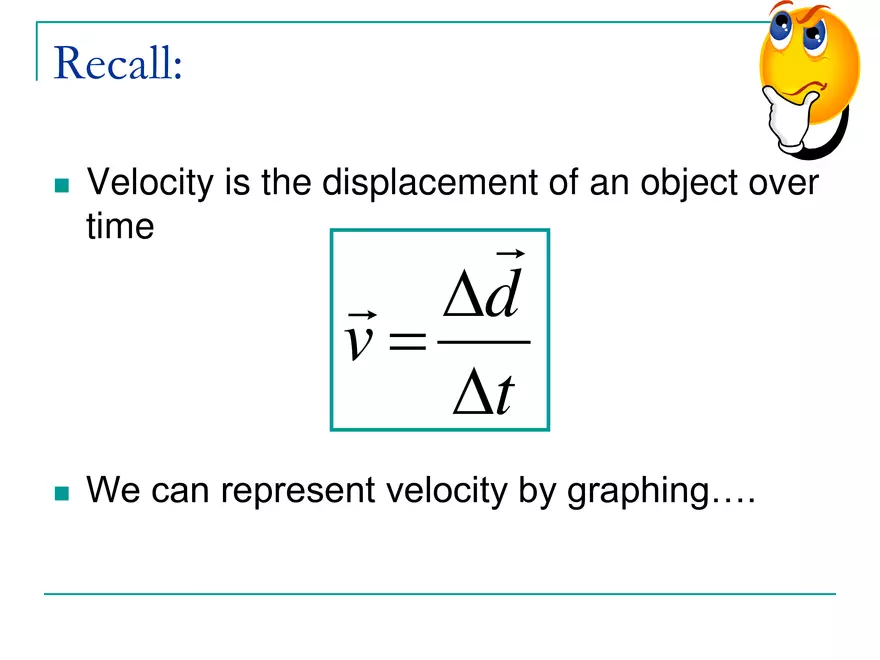 Kinematics - 2 - Displacement Time Graphs - Page 2