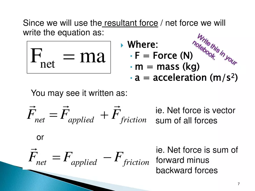 Dynamics - 1 - Newton's 1st and 2nd Laws - Page 7