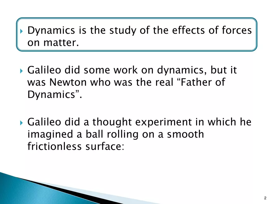 Dynamics - 1 - Newton's 1st and 2nd Laws - Page 2