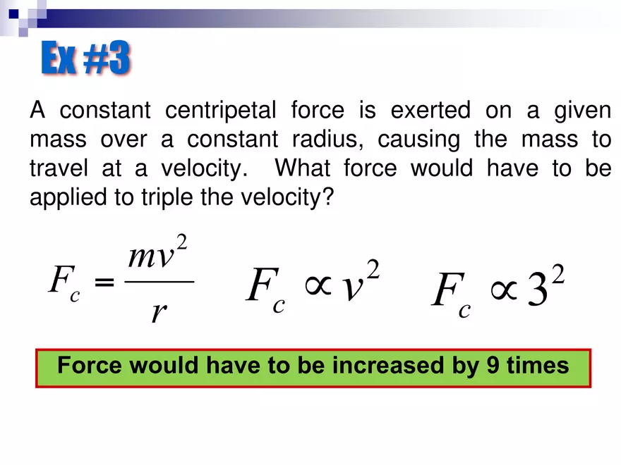Forces - 5 - Centripetal Force - Page 6