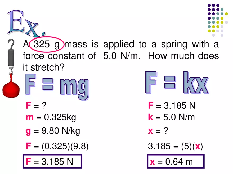 Forces - 4 - Hooke's Law - Page 7