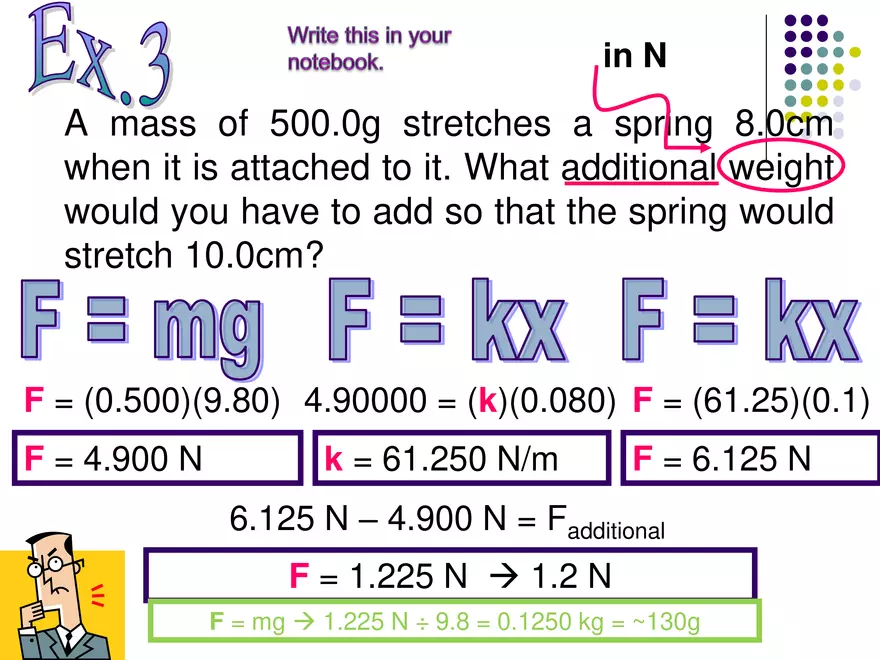 Forces - 4 - Hooke's Law - Page 8