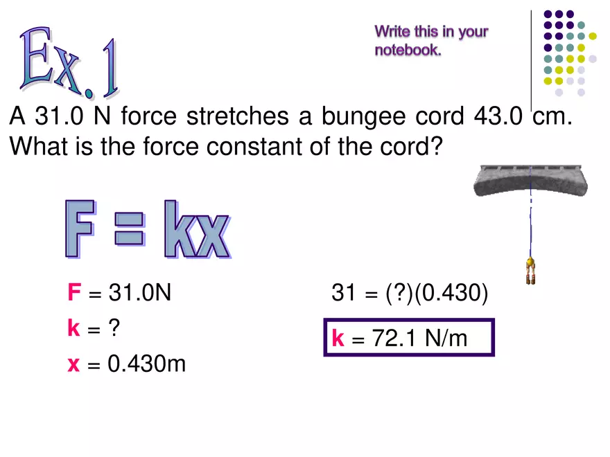 Forces - 4 - Hooke's Law - Page 5