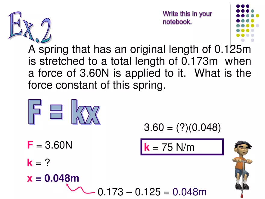 Forces - 4 - Hooke's Law - Page 6