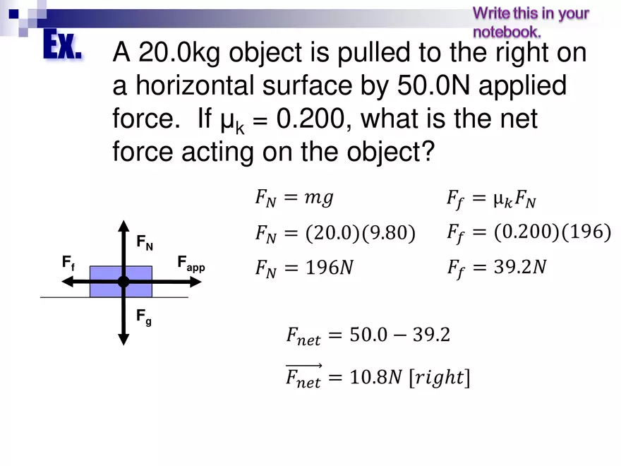 Forces - 3a - Net Force applications - Page 2