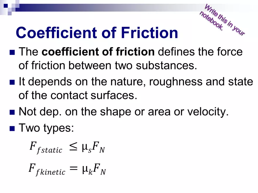 Forces - 3 - Normal and Friction Force - Page 7